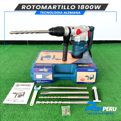Rotomartillo 1800W Tecnología Alemana 8 Kilos