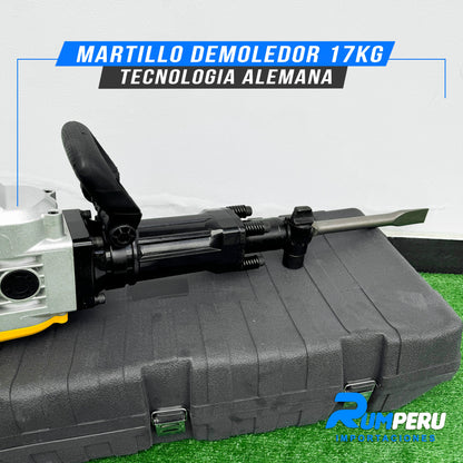 MARTILLO DEMOLEDOR 17 KILO GRAMOS TECNOLOGÍA ALEMANA