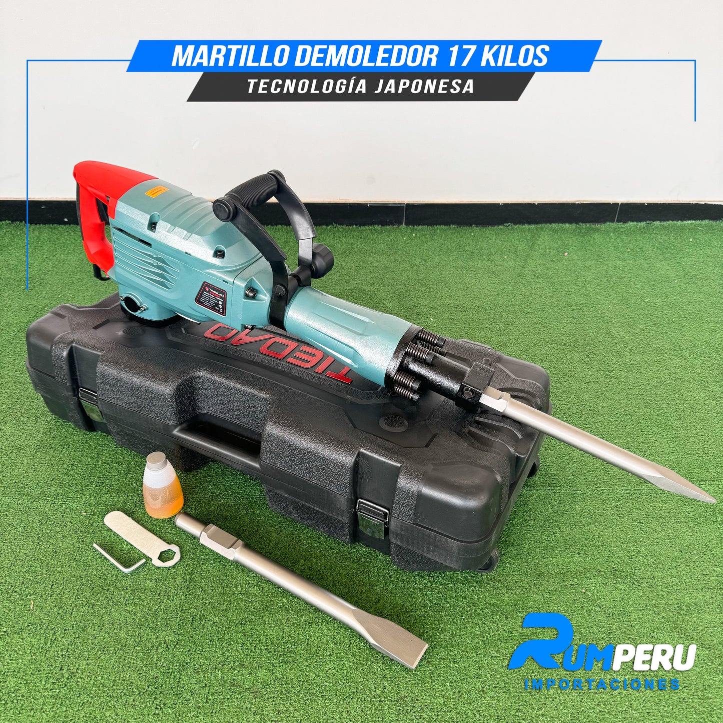 MORTILLO DEMOLEDOR 17 KILO GRAMOS  TECNOLOGÍA JAPONESA