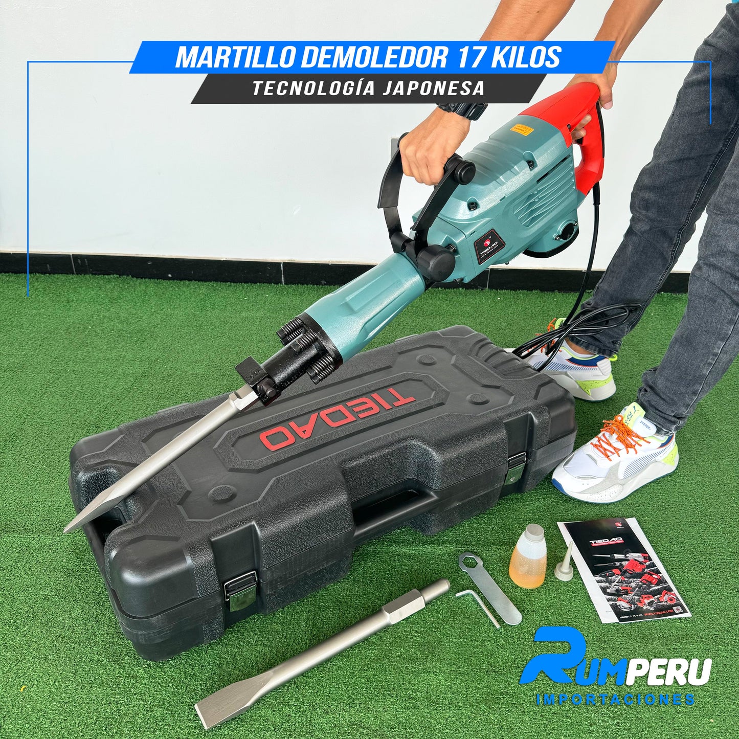 MORTILLO DEMOLEDOR 17 KILO GRAMOS  TECNOLOGÍA JAPONESA