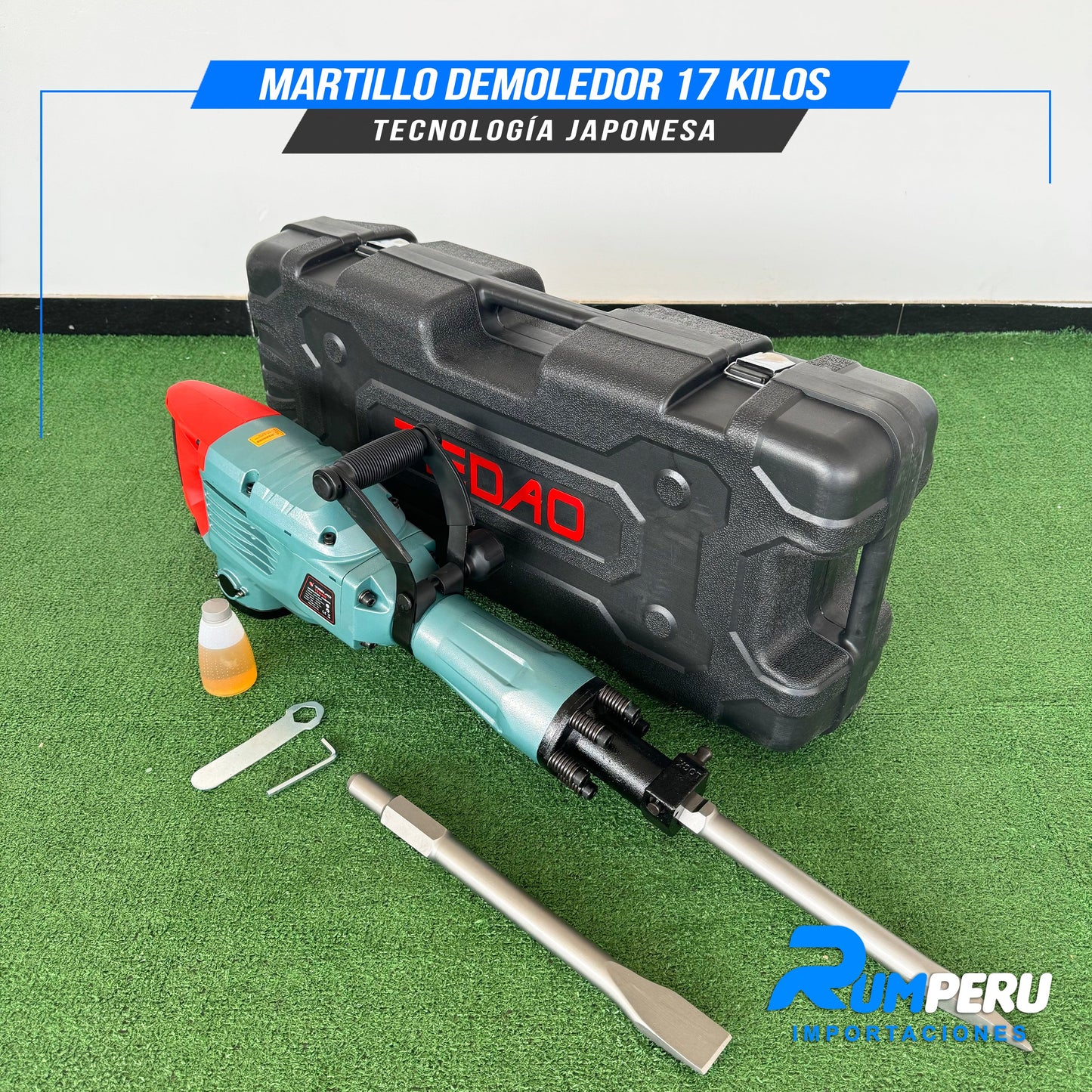MORTILLO DEMOLEDOR 17 KILO GRAMOS  TECNOLOGÍA JAPONESA
