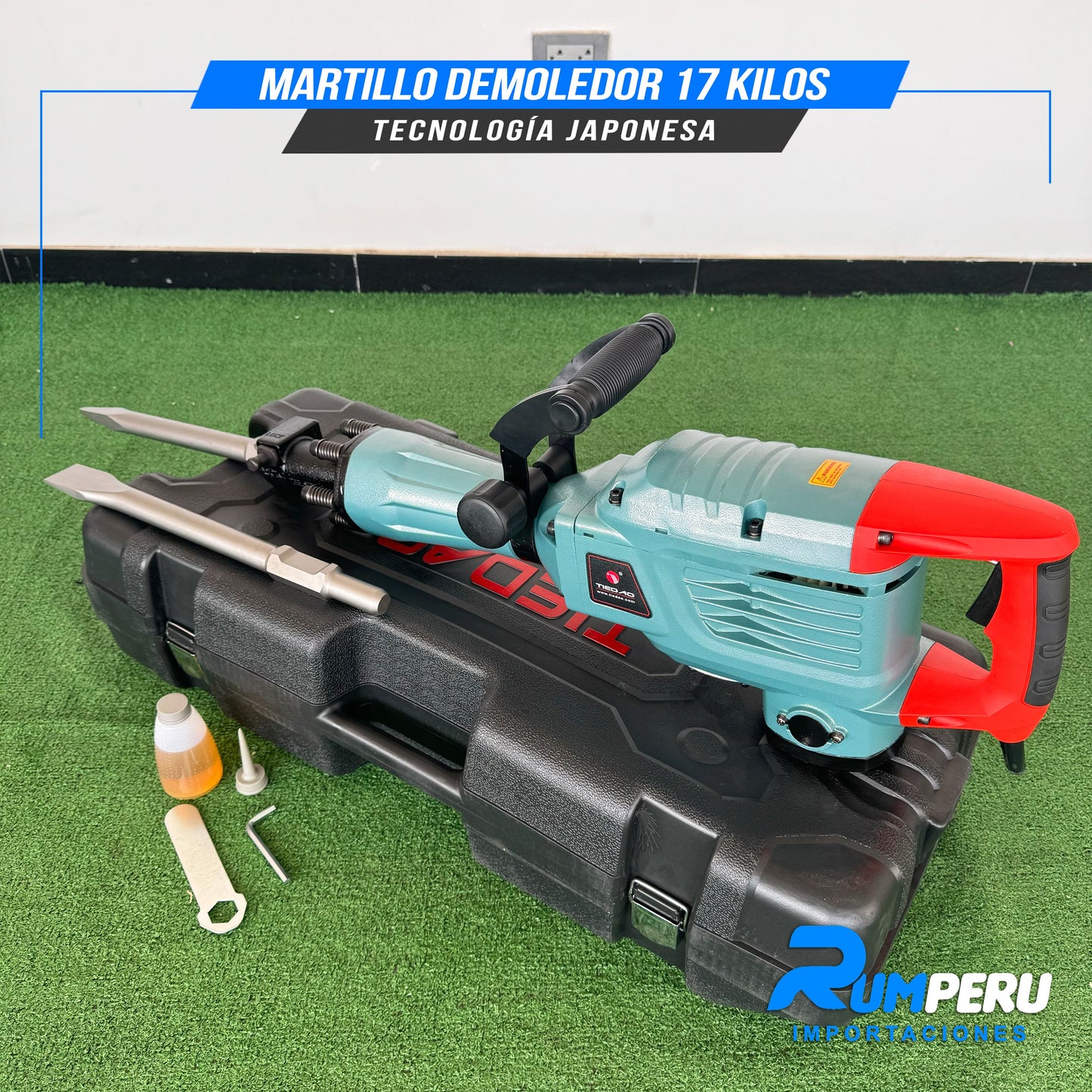MORTILLO DEMOLEDOR 17 KILO GRAMOS  TECNOLOGÍA JAPONESA